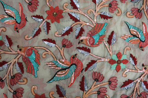Image of hand work on a fabric