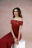 Crimson Poise Dress