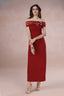 Crimson Poise Dress