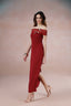 Crimson Poise Dress