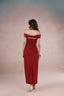 Crimson Poise Dress