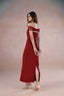 Crimson Poise Dress