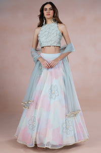 Crown Sapphire Lehenga