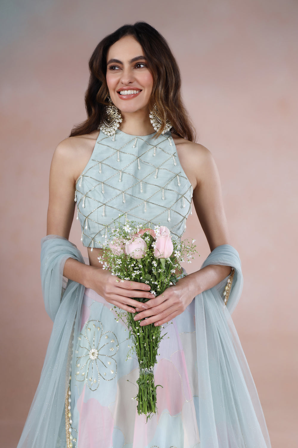 Crown Sapphire Lehenga