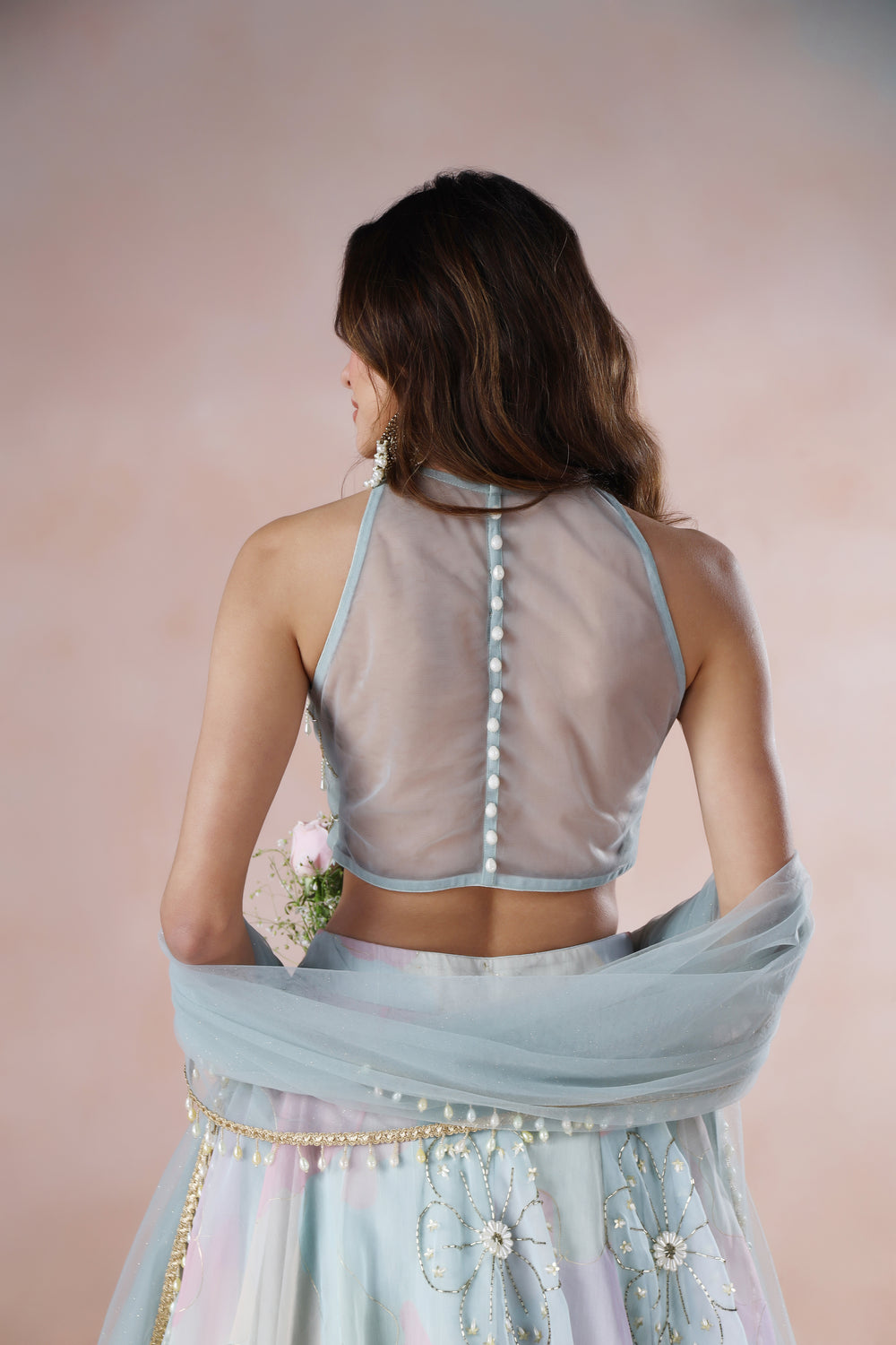 Crown Sapphire Lehenga