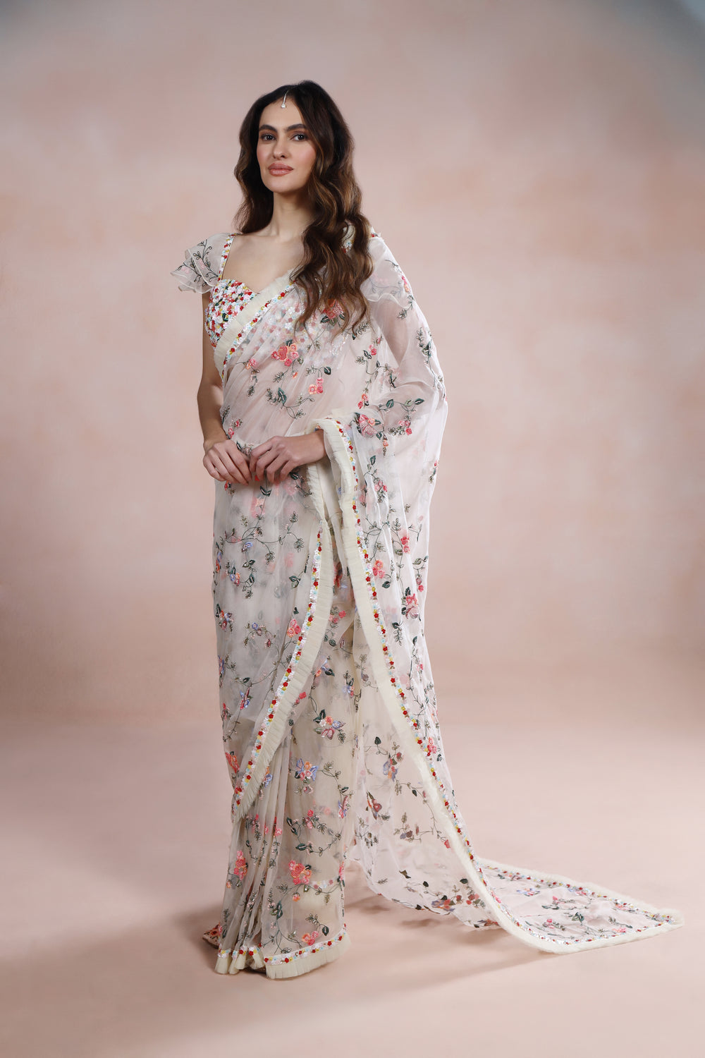 Aurora Slate Saree